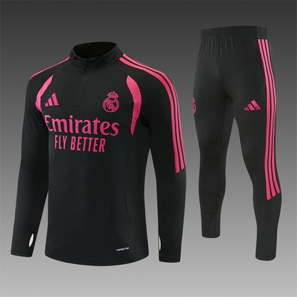 Chándal Real Madrid Entrenamiento 2026/27 – Negro y Rosa