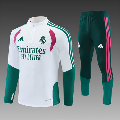 Chándal Real Madrid Entrenamiento 26/27 – Blanco, Verde y Rosa