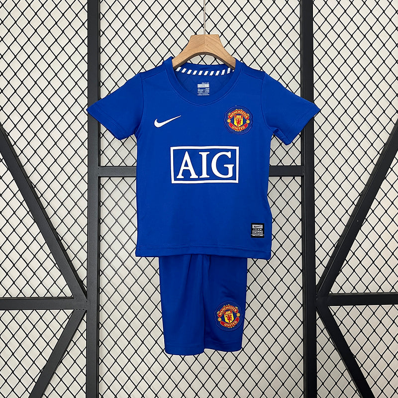 Camiseta y Short Manchester United Away Kids Nike – AIG (2008-2009)