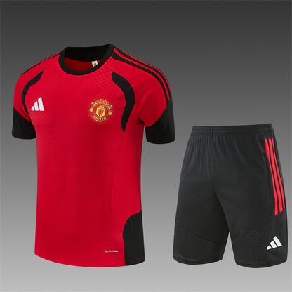 Conjunto Manchester United Entrenamiento Rojo y Negro 26/27