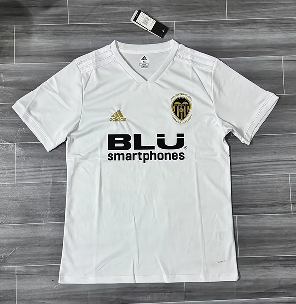 Camiseta Valencia CF Edición Especial BLU – Blanca con Detalles Dorados